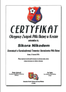 Certyfikat 2013 Kro