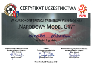 Certyfikat NMG Rze 2016