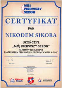 Certyfikat Wisła Krk 2016